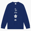 Ovo X Toronto Maple Leaf Banner Longsleeve T-Shirt Blue