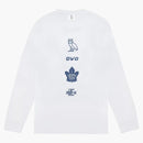 OVO X Toronto Maple Leafs Banner Camiseta Longleve White White