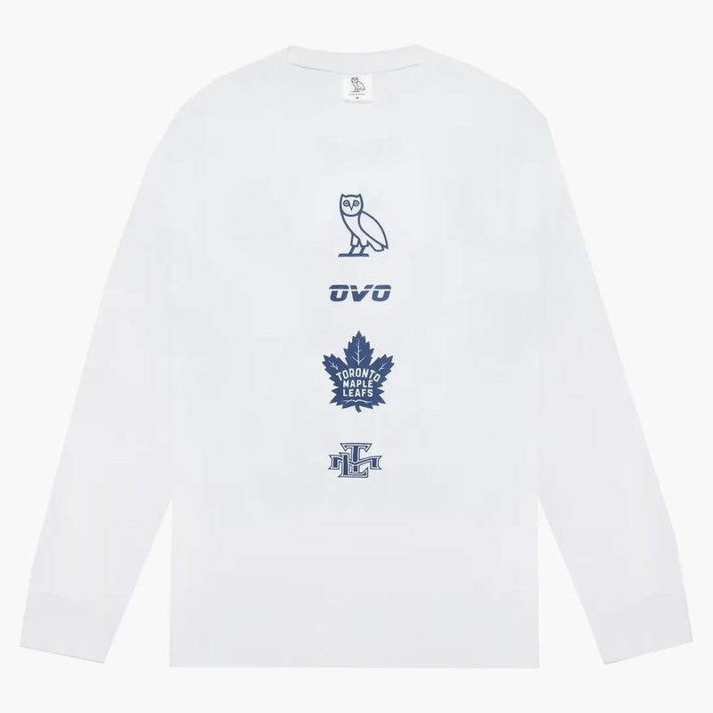 Ovo x Toronto Maple Leafs Banner Tričko pro longsleeve bílé