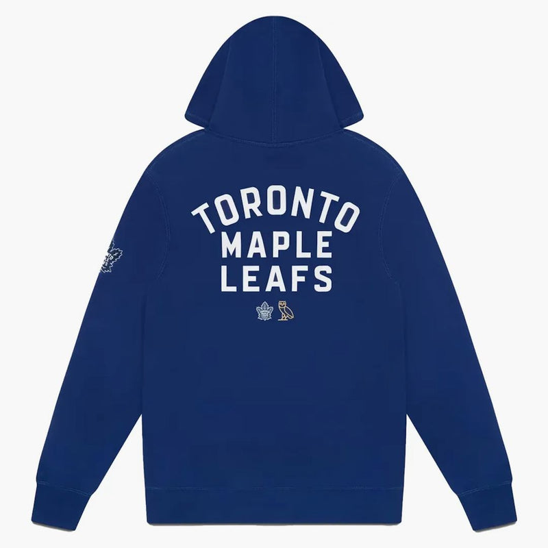 Ovo x Toronto Maple Leaf Chenille Owl Hoodie Blue