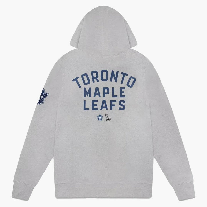Ovo x Toronto Maple list Chenille Owl Hoodie Heather Grey