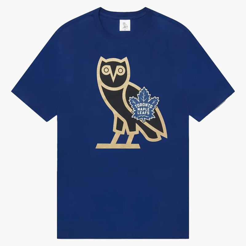 Ovo x Toronto Maple Leafs Og Owl tričko modré