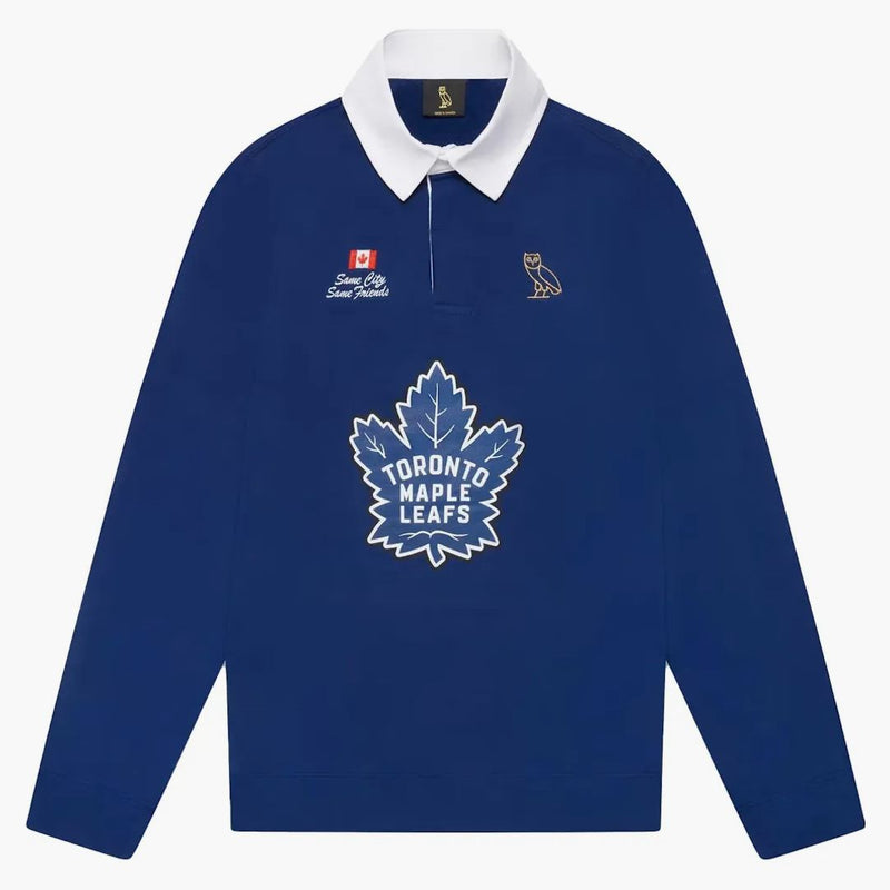 Ovo x Toronto Maple Leaf Rugby Polo Blue