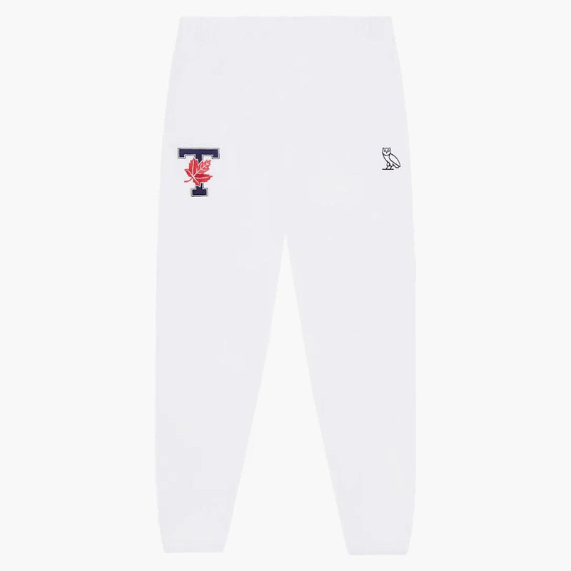 Ovo x University of Toronto Cotton Fleece Pant White