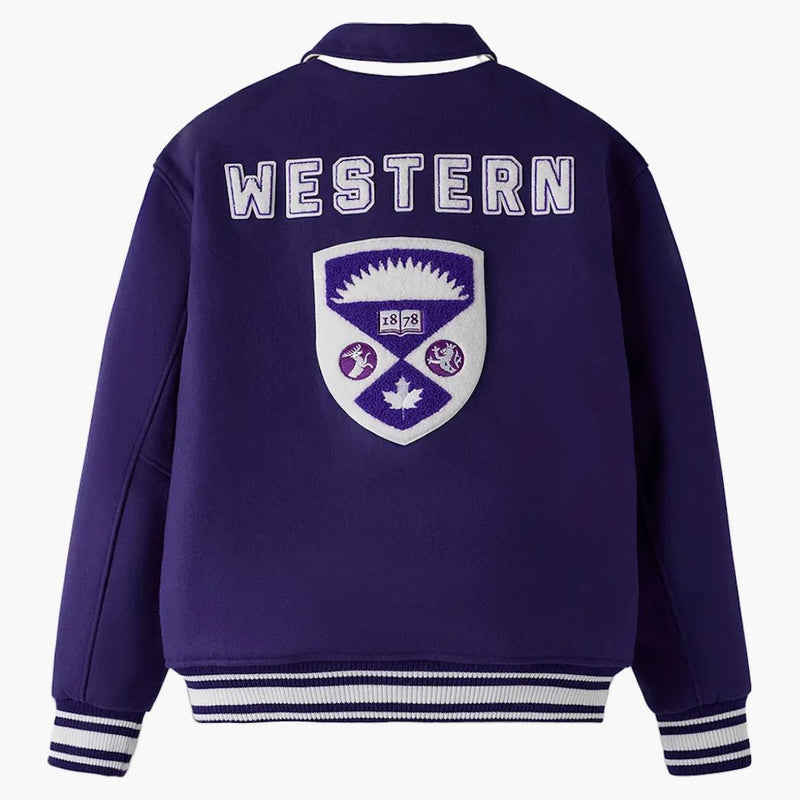 OVO X Western University Mustangs Campus VERSITY GIACCHIO Purple occidentale
