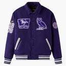 Ovo X Western University Mustangs Campus Versity Jacket Western Purple