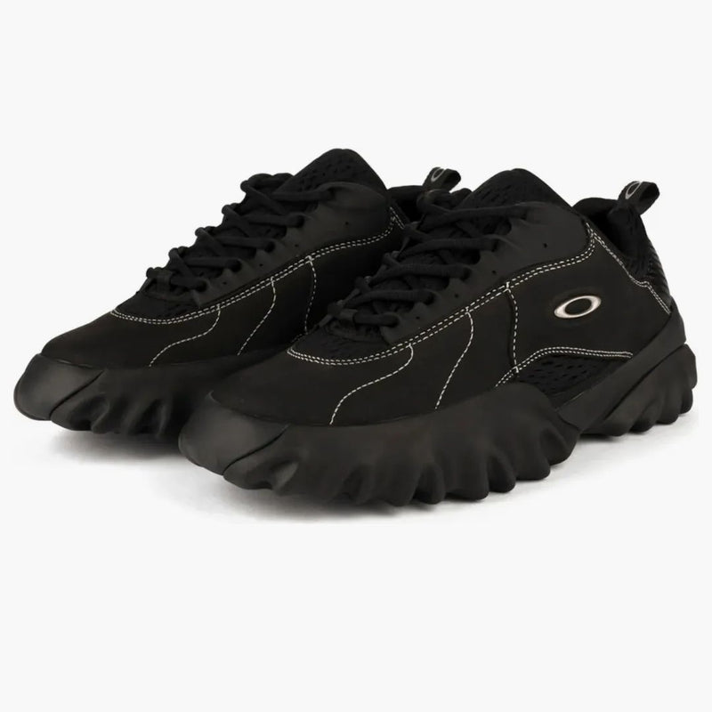 Oakley Factory Team Chop sega cerebrale in pelle nera morta