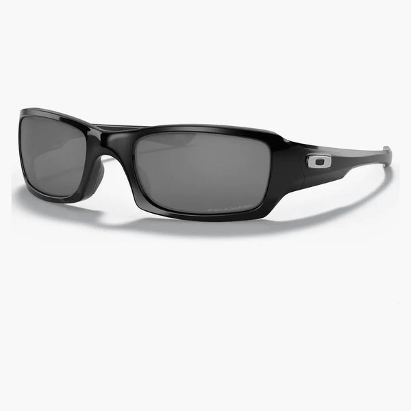 Oakley Cinque occhiali da sole quadrati polarizzati in Iridium nero/nero (OO9238-06)