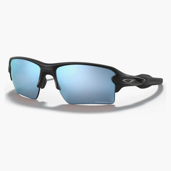 Oakley flak 2.0 xl occhiali da sole opachi neri/prizm in acque profonde polarizzate (OO9188-58)