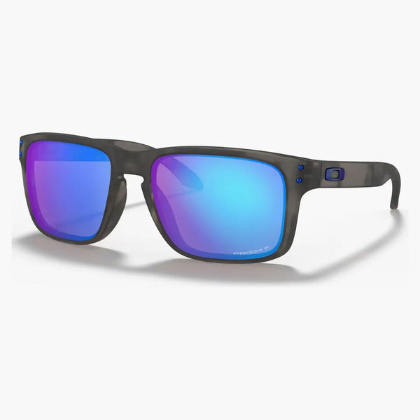 OCCOLI da sole Oakley Holbrook opachi Troresi neri/Prizm Sapphire polarizzato (OO9102-G755)