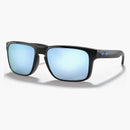Oakley Holbrook Sunglasses Polished Black/Prizm Deep Water Polarized (OO9102-C1)