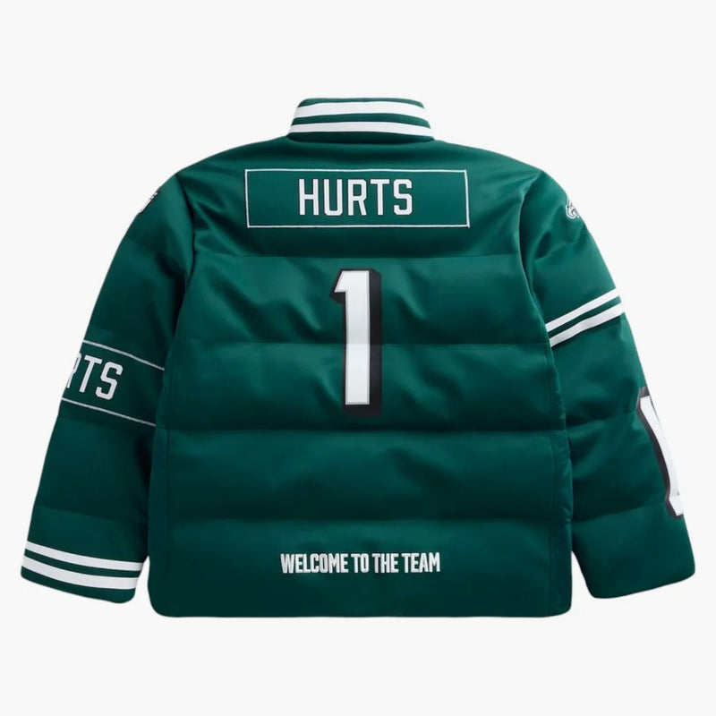 Mimo sezónu x nfl Jalen bolí Philadelphia Eagles Player Buffer Jacket Dark Green