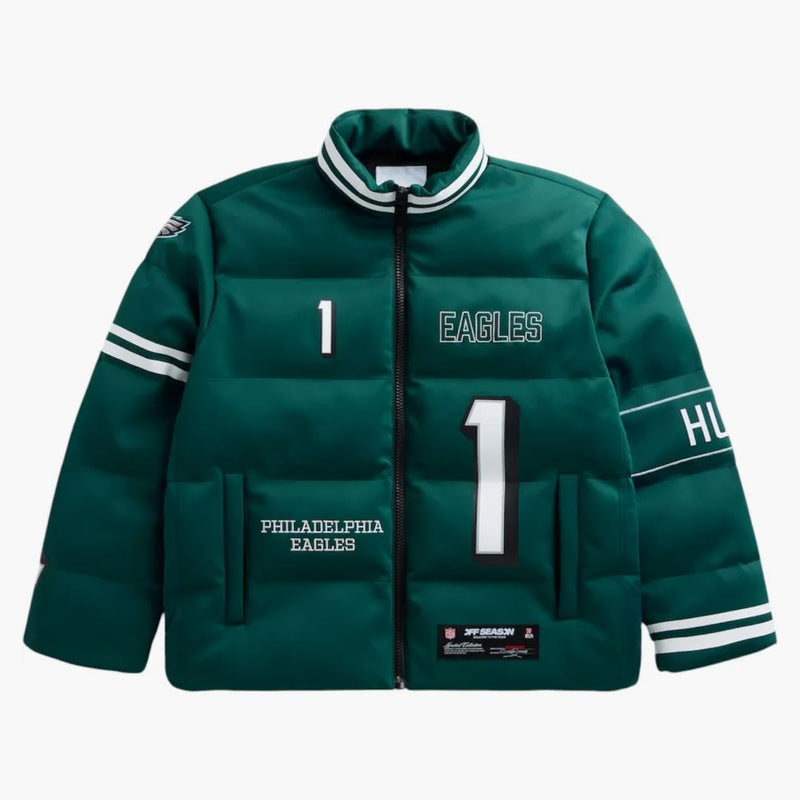 Mimo sezónu x nfl Jalen bolí Philadelphia Eagles Player Buffer Jacket Dark Green