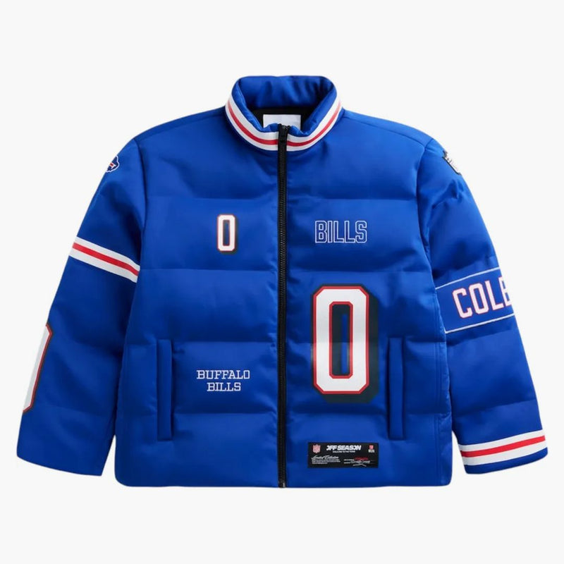 Off Season X NFL Keon Coleman Buffalo Bills Player Buffer Jacket Royal Blue