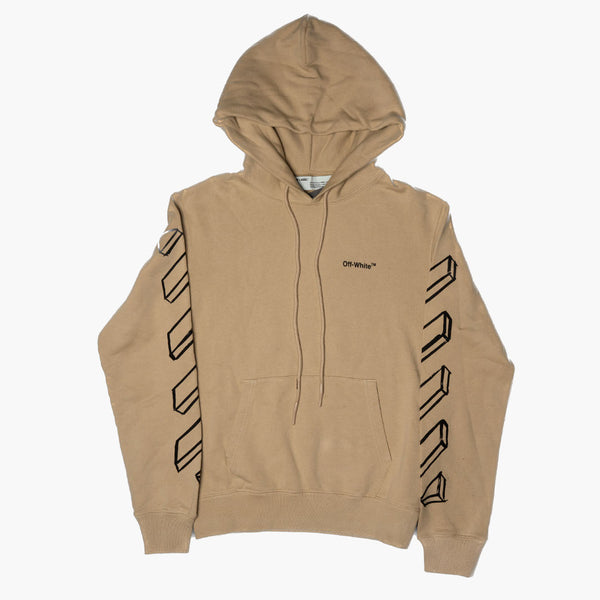 Off White 3D Arrows Hoodie Khaki