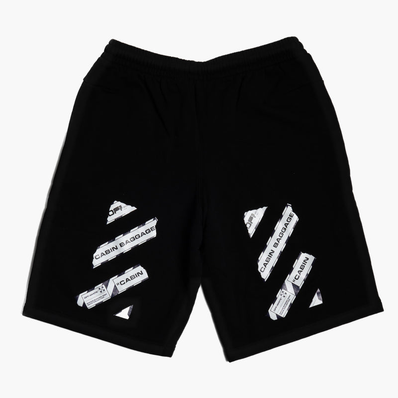 Off White Airport Tape Shorts Rückseite