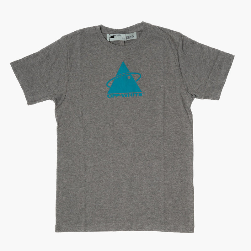 Off White Blue Pyramid T-Shirt Grey