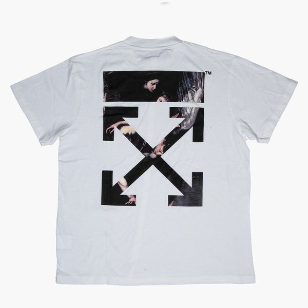 Off White Caravaggio Reflective Arrow T-Shirt White Rückseite