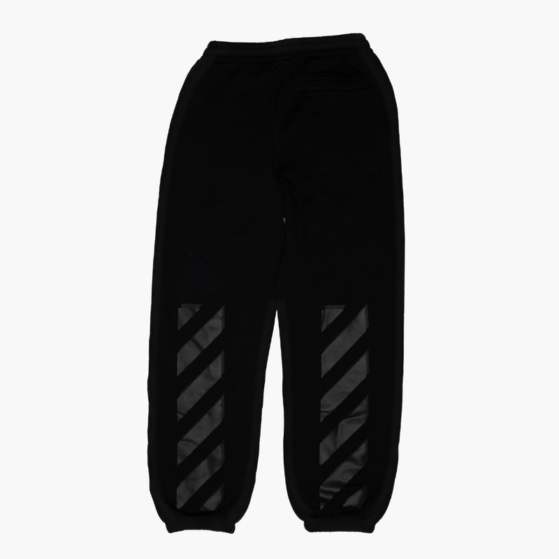 Off White Diagonal Stripe Sweatpants Black Rückseite