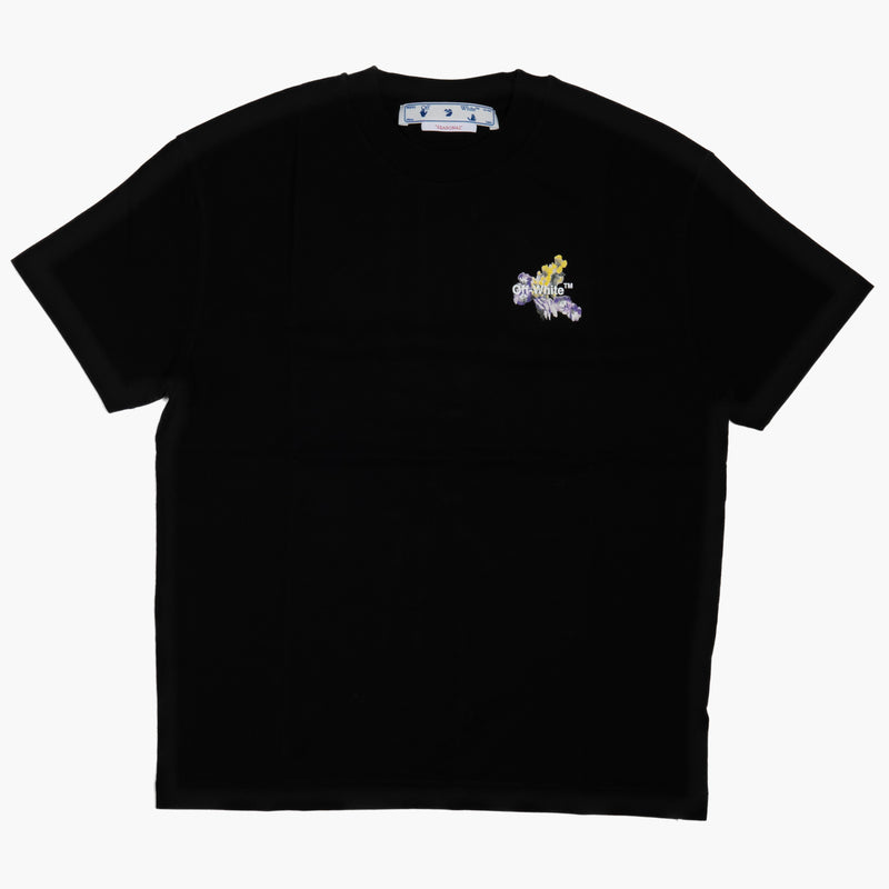 Off White Dripping Flower T-Shirt Black