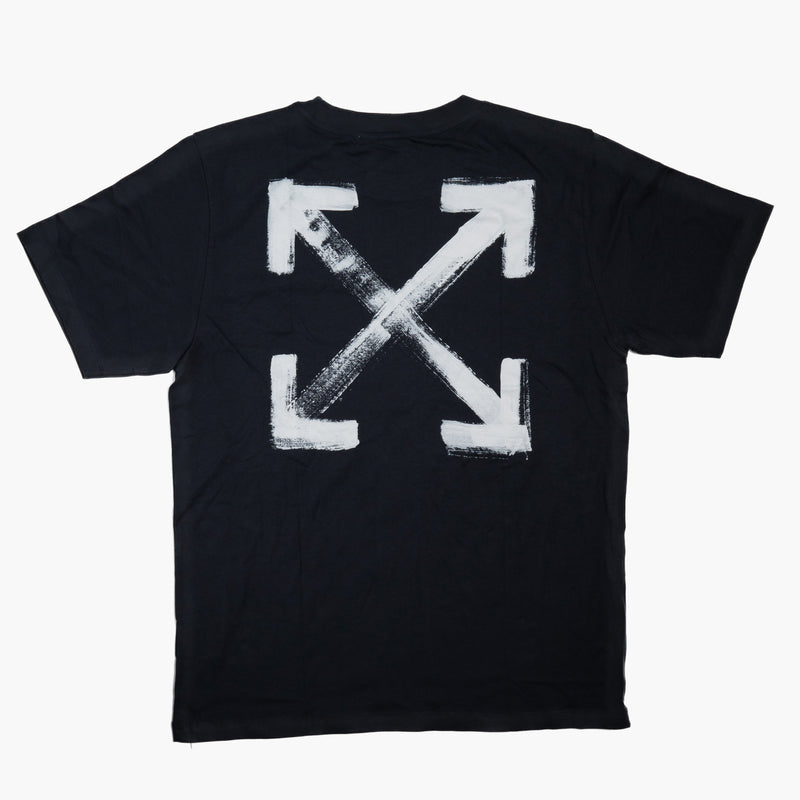 Off White Embroidered Small Front Logo T-Shirt Black Rückseite