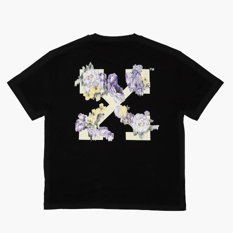 Off White Flower Arrow T-Shirt Black Rückseite