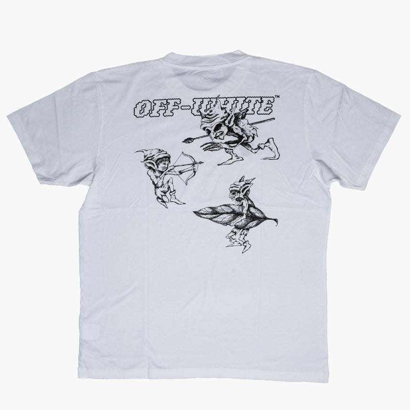 Off White Goblin Handlogo T-Shirt White Rückseite