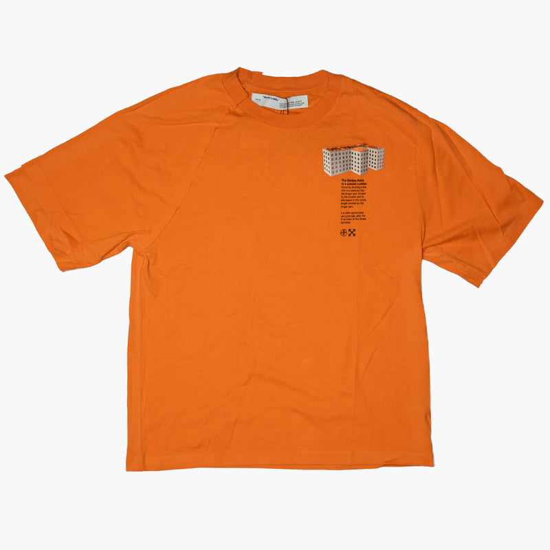 Off White Golden Ratio T-Shirt Orange