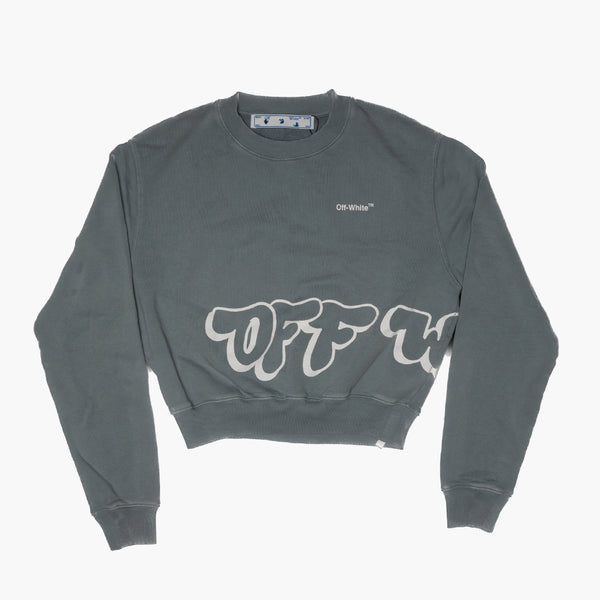 Off White Graffiti Crewneck Grey