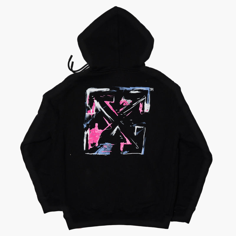 Off White Hotchpotch Arrow Hoodie Black Rückseite
