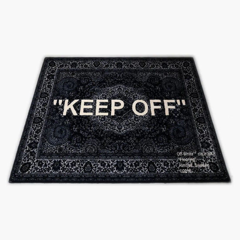 Virgil Abloh x Ikea "Keep Off" Rug 133x195 cm nero/bianco