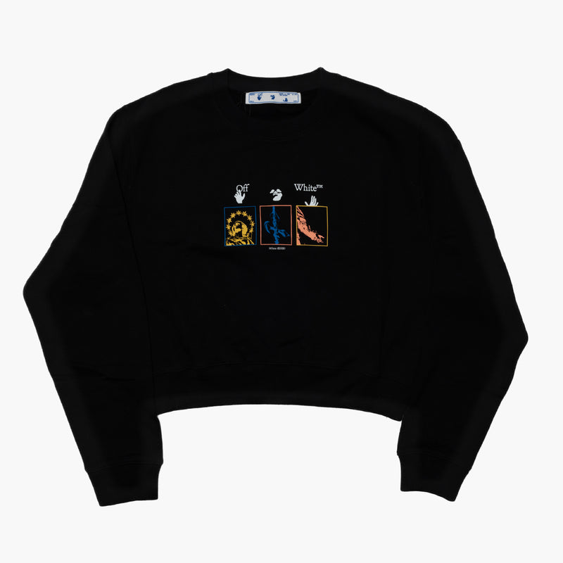 Off White Milano Arrow Crewneck Black