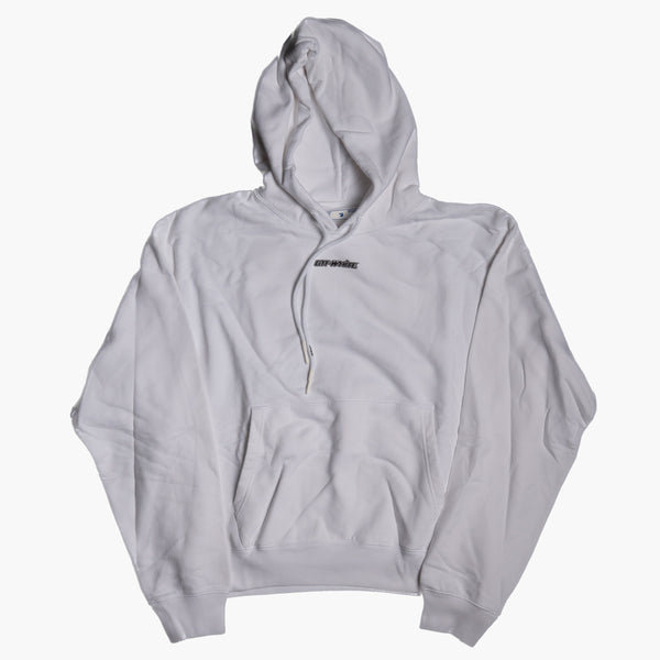 Off White Pink Arrow Hoodie White