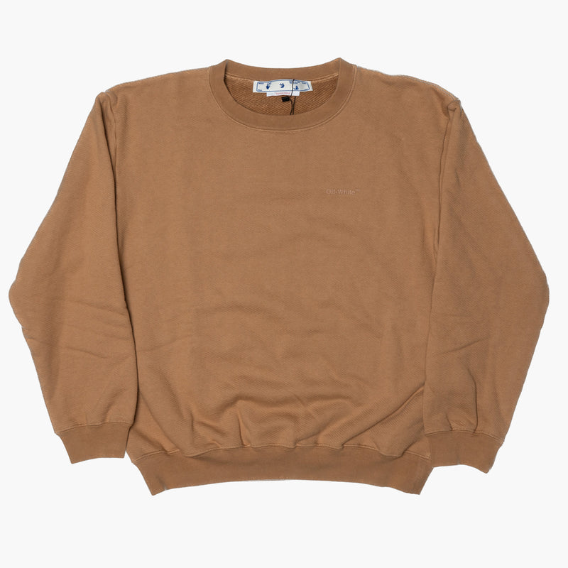 Off White Rubber Arrow Sweatshirt Cognac