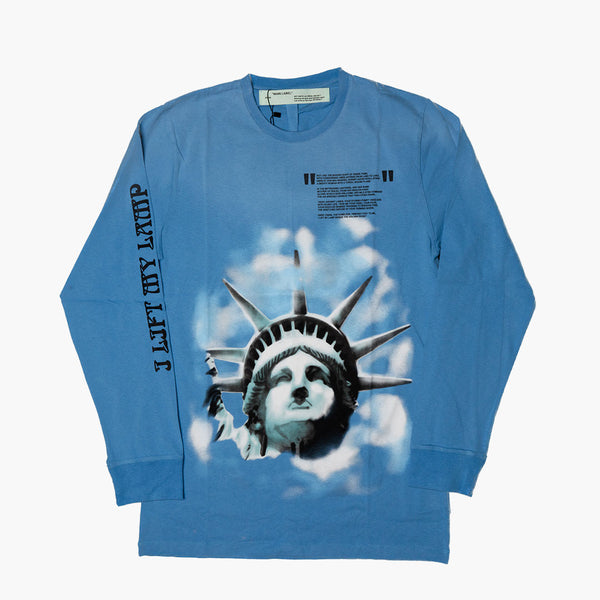 Off White Statue of Liberty Longsleeve Blue