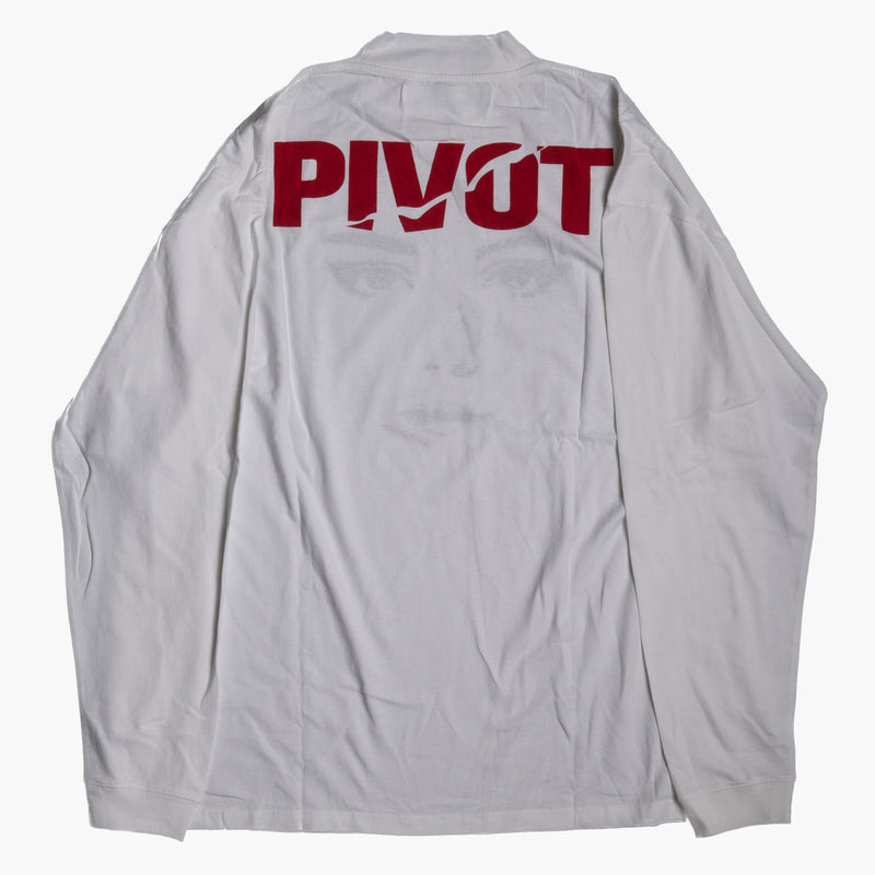 Off White Woman Face/Pivot Longsleeve White Rückseite