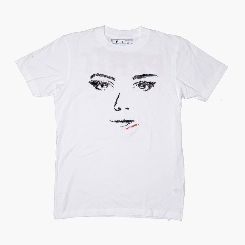 Off White Woman Face/Pivot Tee White