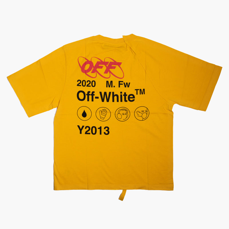 Off White Y2013 T-Shirt Yellow Rückseite