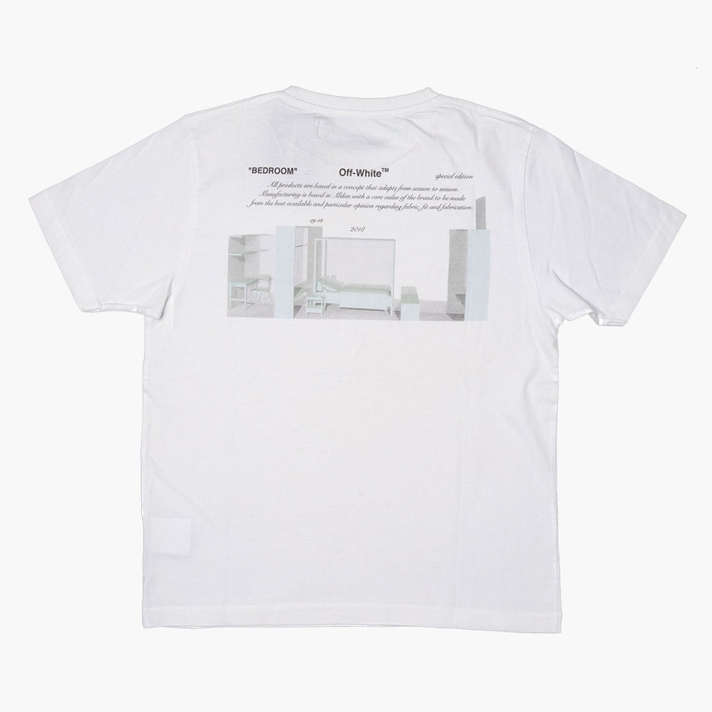 Off White x Hirshleifers Bedroom T Shirt White