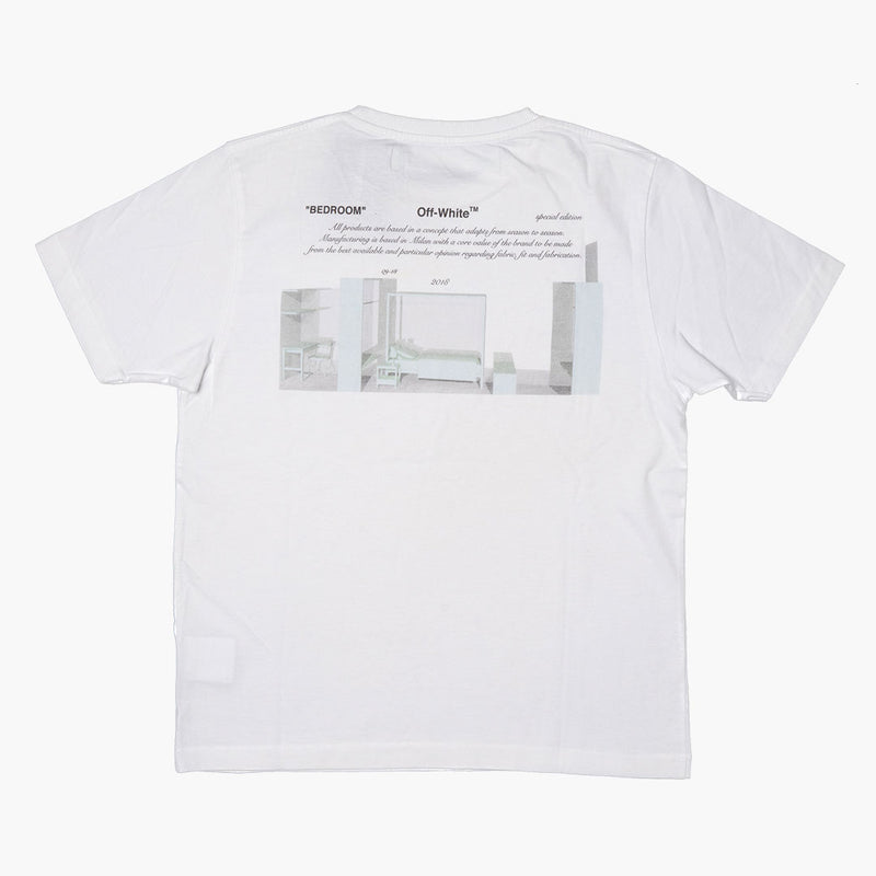 Off White x Hirshleifers Bedroom T-Shirt White Rückseite