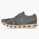 En Running Cloud 5 Zinc Grey Shell (femenino)