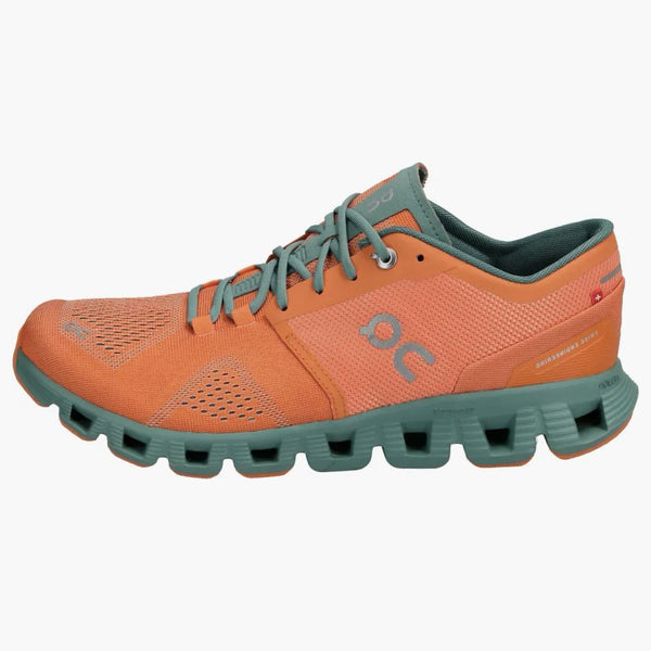 On Running Cloud X Orange Sea Green
