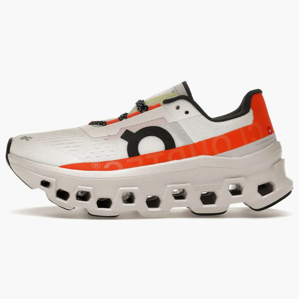 On Running Cloudmonster Unpyed-White Flame (Women's)