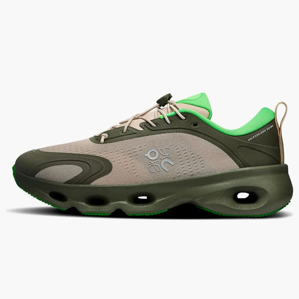 On Running Cloudsolo Loewe Khaki Green Sand (women's)