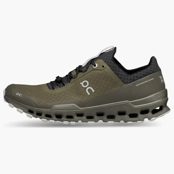On running Cloudultra Olive Green Eclipse