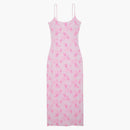 Pink X Loveshackfancy Beaux Icons Modal Midi Dress Beaux Icons