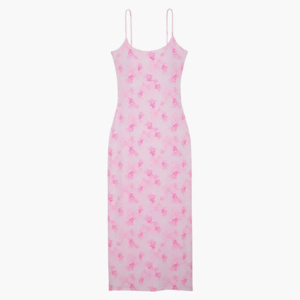 Pink X Loveshackfancy Beaux Icons Modal Midi Dress Beaux Icons