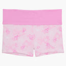 Pink X Loveshackfancy Cotton Foldover Micro Shorts Beaux Icons