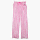 Pink X Loveshackfancy Silky Sleep Pants Logo Mania Pink