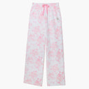 Pink X Loveshackfancy Wide-leg Sweatpants Everblooming White